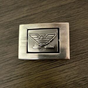 Belt Buckle Silver Armani / Big Boss Logo turning logo